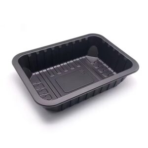 Black Heat Sealable MAP Tray for Poultry Fresh Meat Frozen Packing
