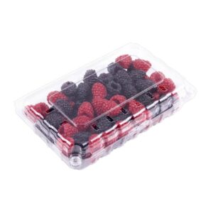 Recycled PET Eco-Friendly Food Grade Clamshell Fruit Container,Disposable Blister Pack Box