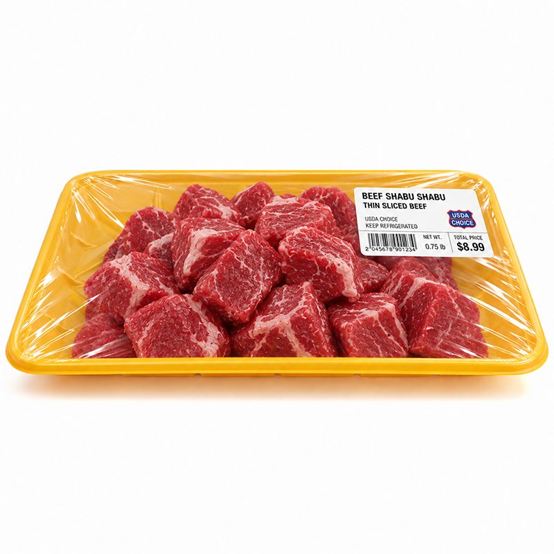 Disposable PP Plastic Frozen Food Tray, Custom Logo Fresh Meat Packaging Tray