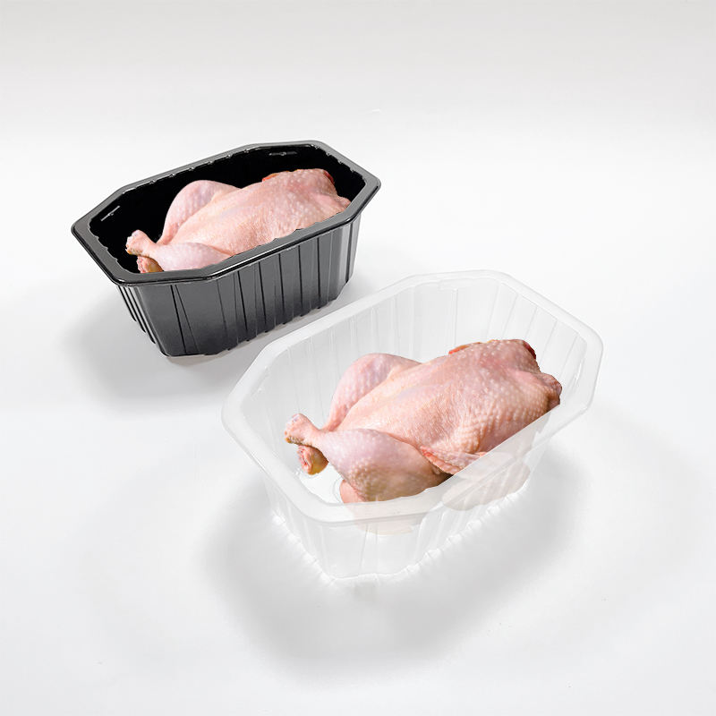 Food Grade PP MAP Tray Frozen Whole Chicken Poultry Meat Packaging Tray