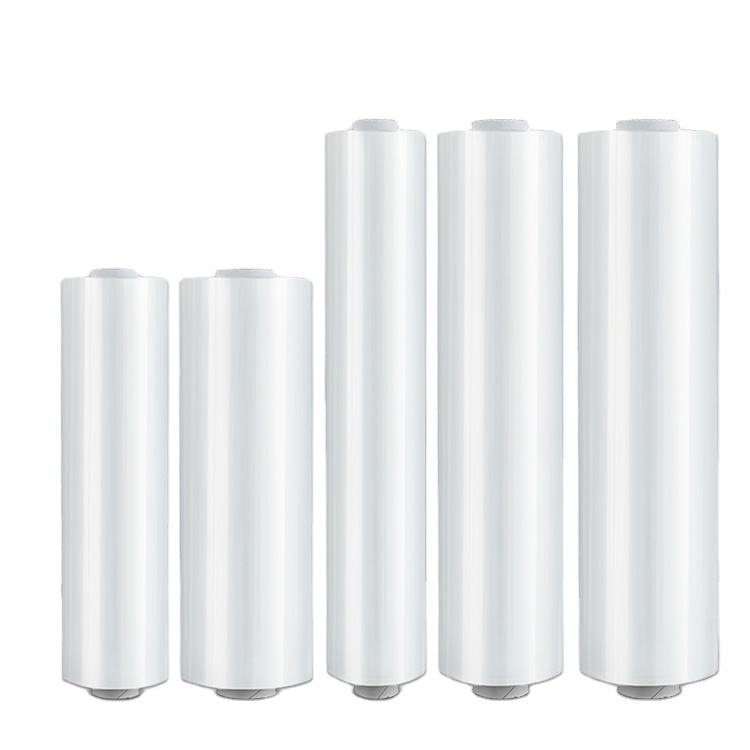 Food Grade PE Cling Film Roll with Slide Cutter Dispenser Transparent Plastic Food Wrap - Image 2