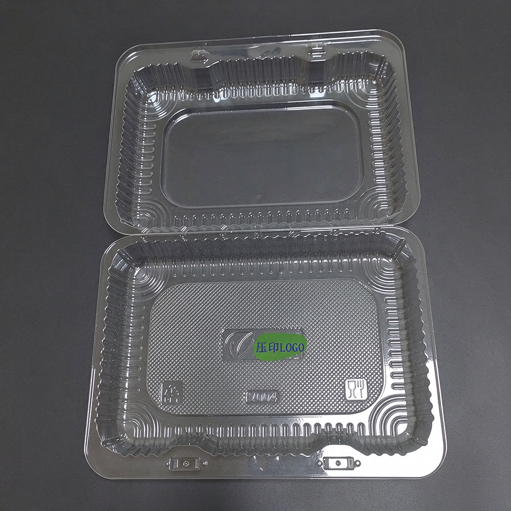 Clear Anti-Fog PET Clamshell Food Boxes,Custom Embossed Logo For Fruit & Vegetable - Image 3