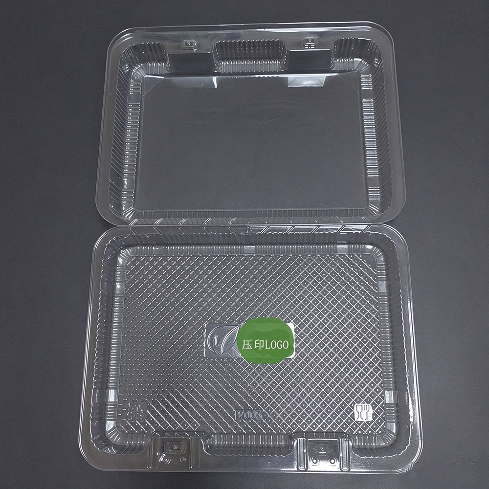 Clear Anti-Fog PET Clamshell Food Boxes,Custom Embossed Logo For Fruit & Vegetable - Image 4